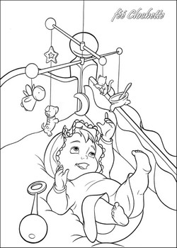 coloriage naissance de clochette